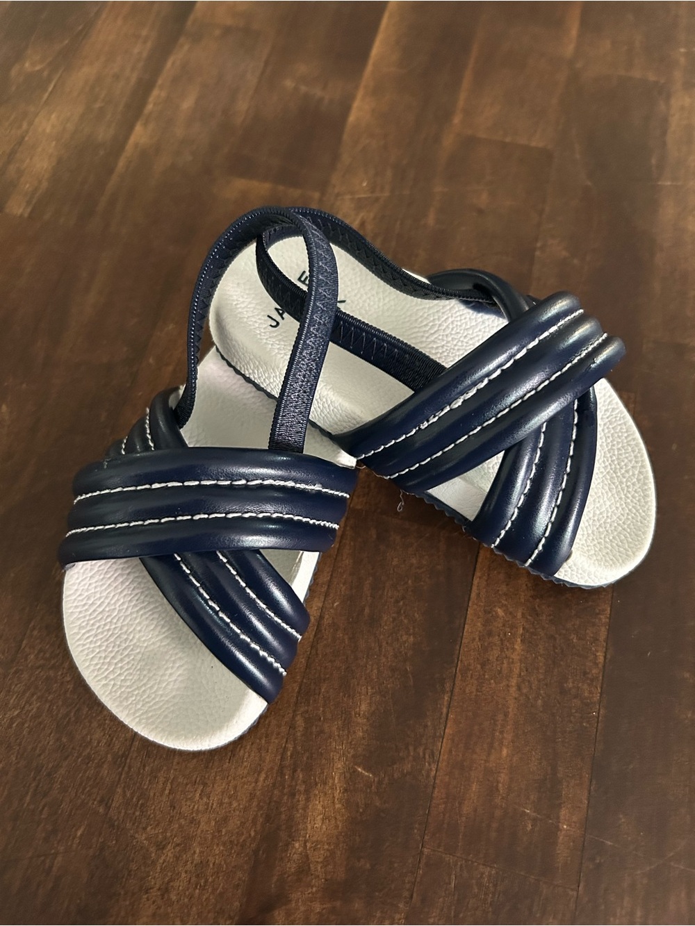 Janie and Jack Navy Blue Crisscross Toddler Sandals